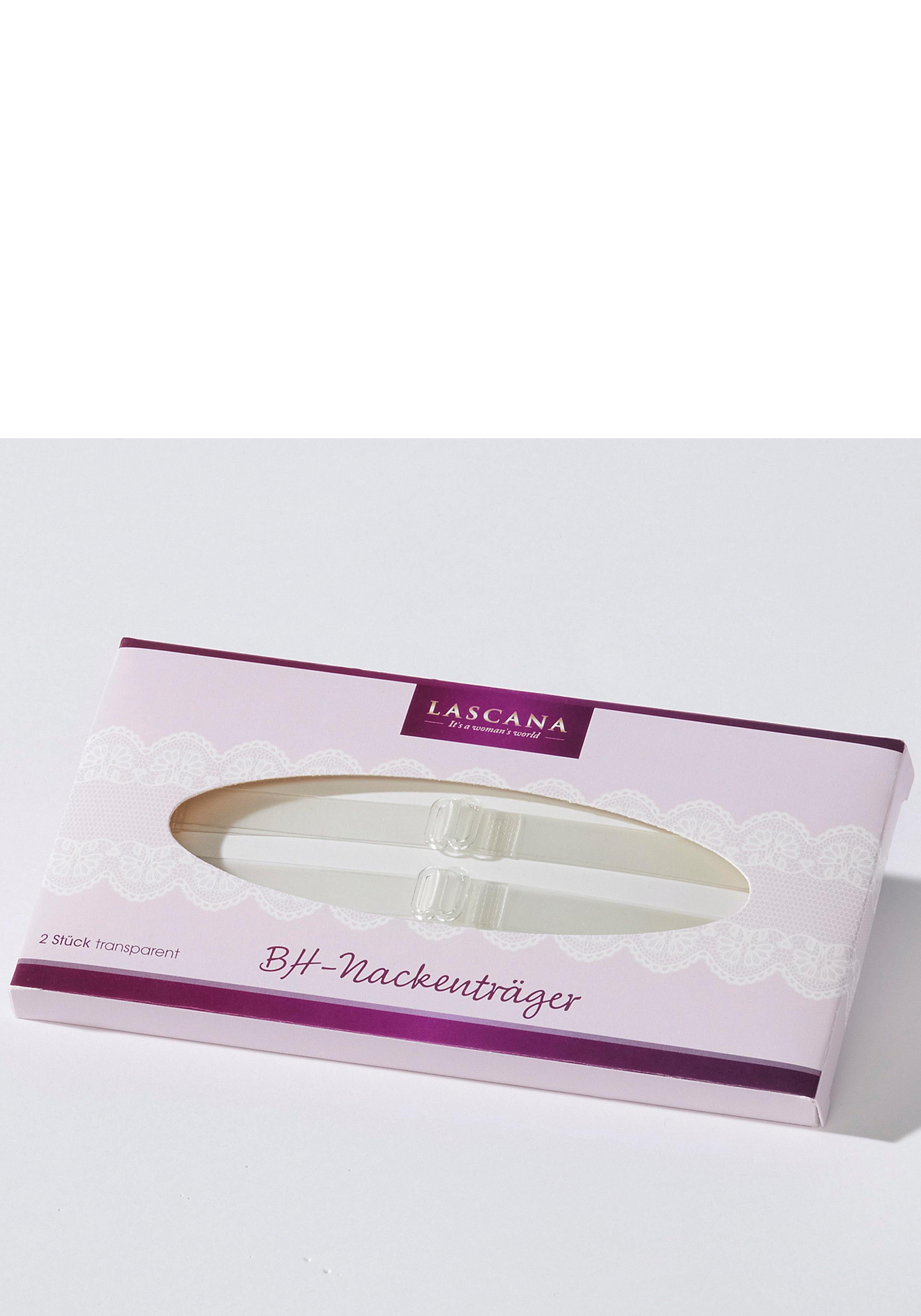 LASCANA BH-Nackenträger (1 Paar), transparent, leicht austauschbar