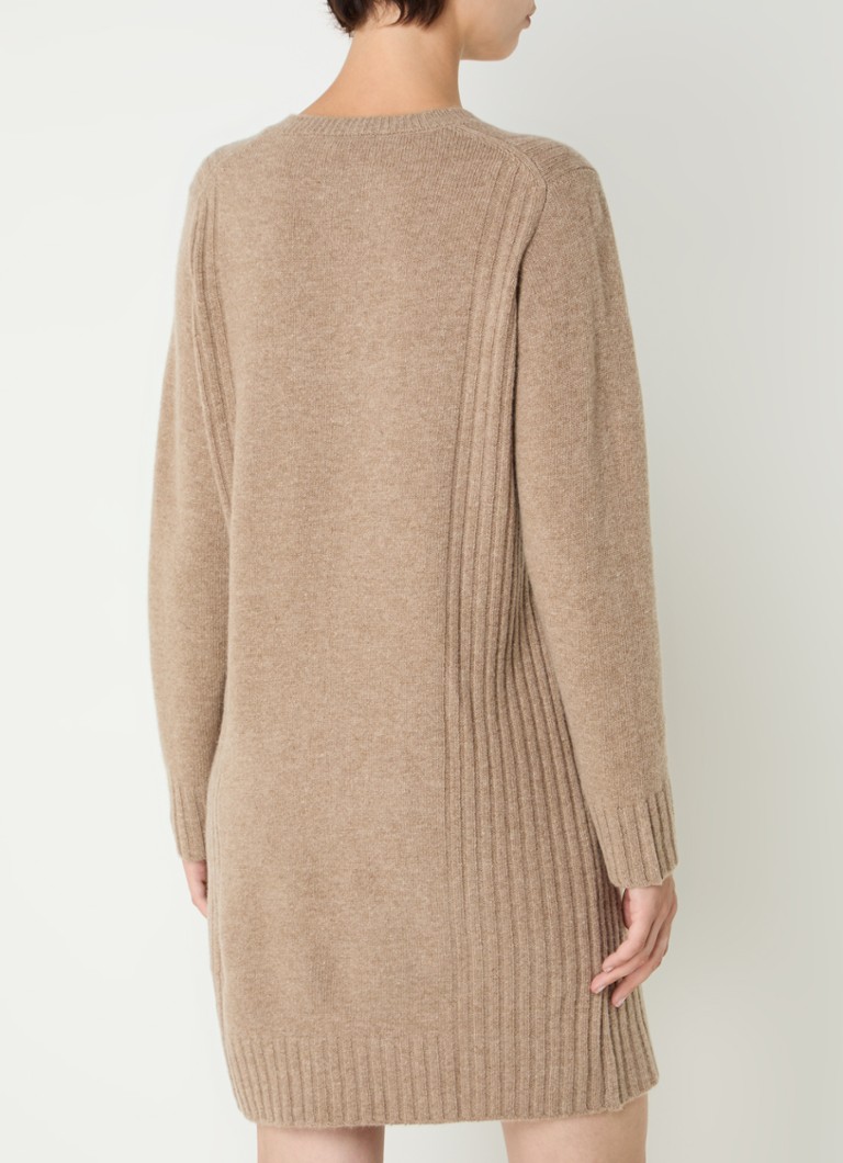 Rochie mini Sofia din material gros tricotat de la Gerard Darel, cu buzunare aplicate
