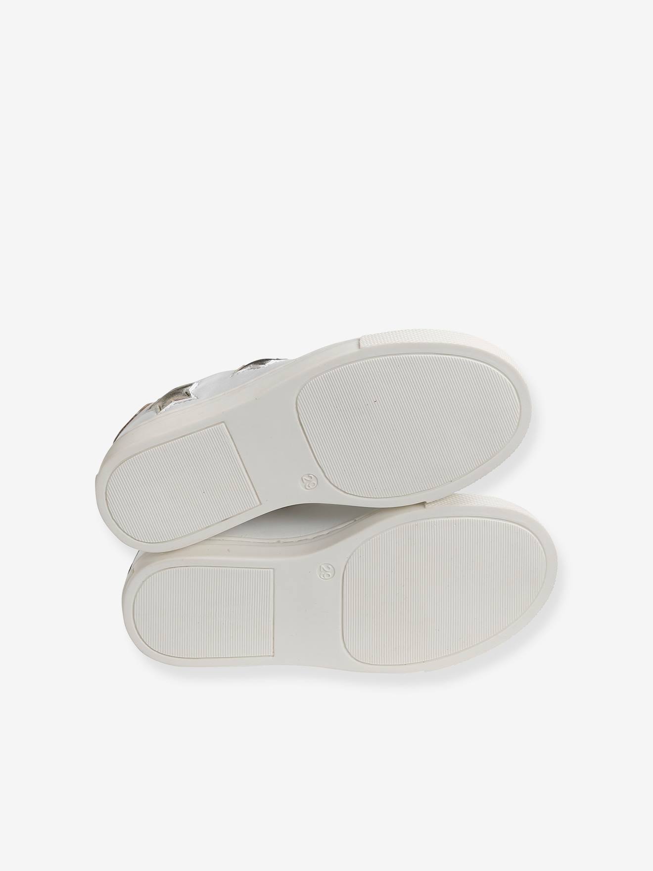 Vertbaudet Mädchen Sneakers mit Reißverschluss und Schnürung - weiß