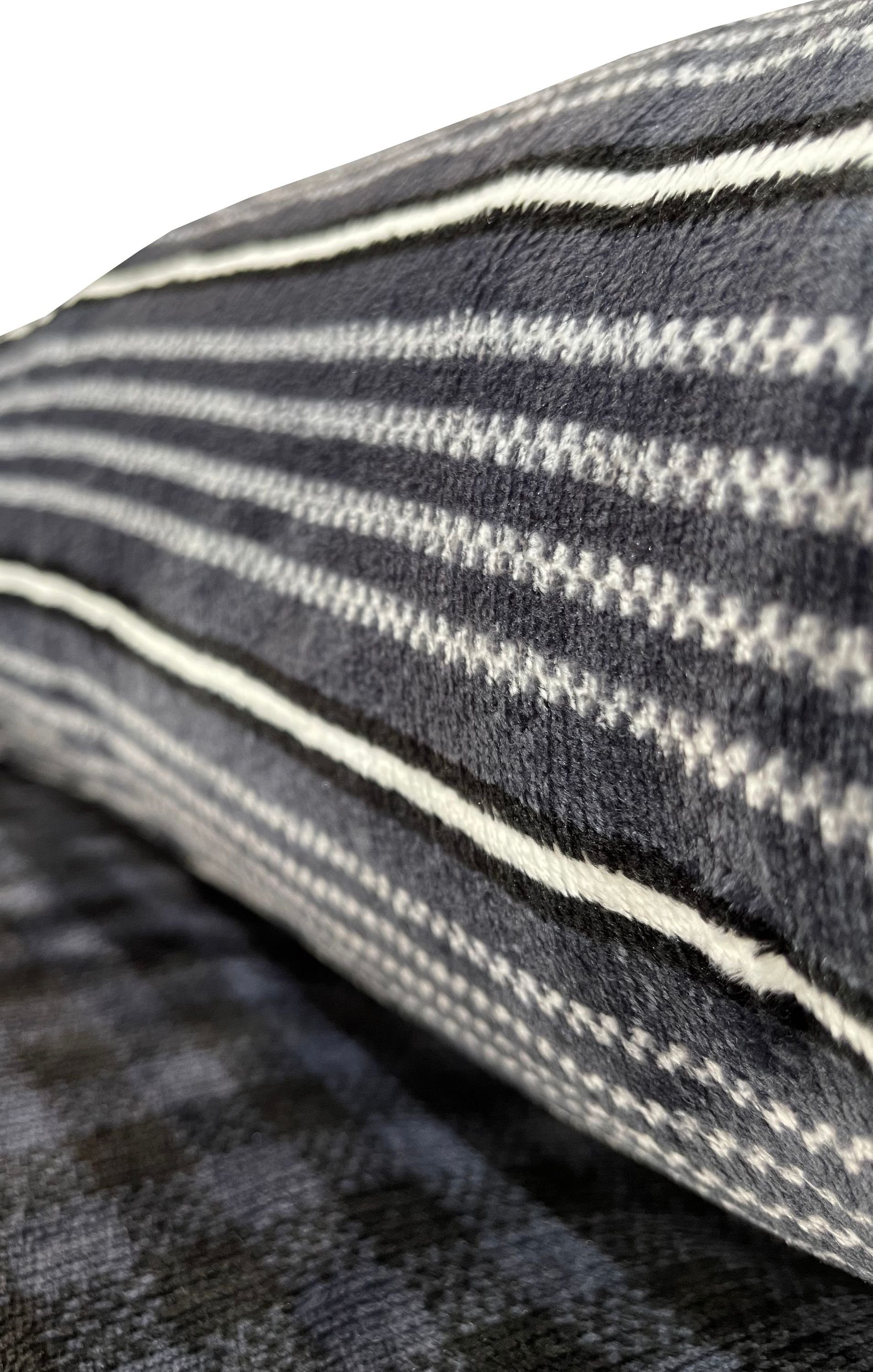 Bettwäsche Winter Teddy Plüsch, Leonado Vicenti, Fleece, 2 teilig, Flauschig warmes Cashmere Touch, kariert