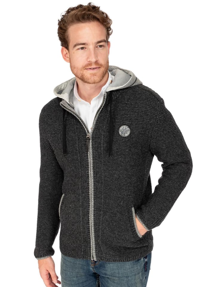 Spieth & Wensky Strickjacke ECHO in anthrazit günstig kaufen