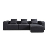 Home Deluxe Modulares Sofa VERONA - L Anthrazit