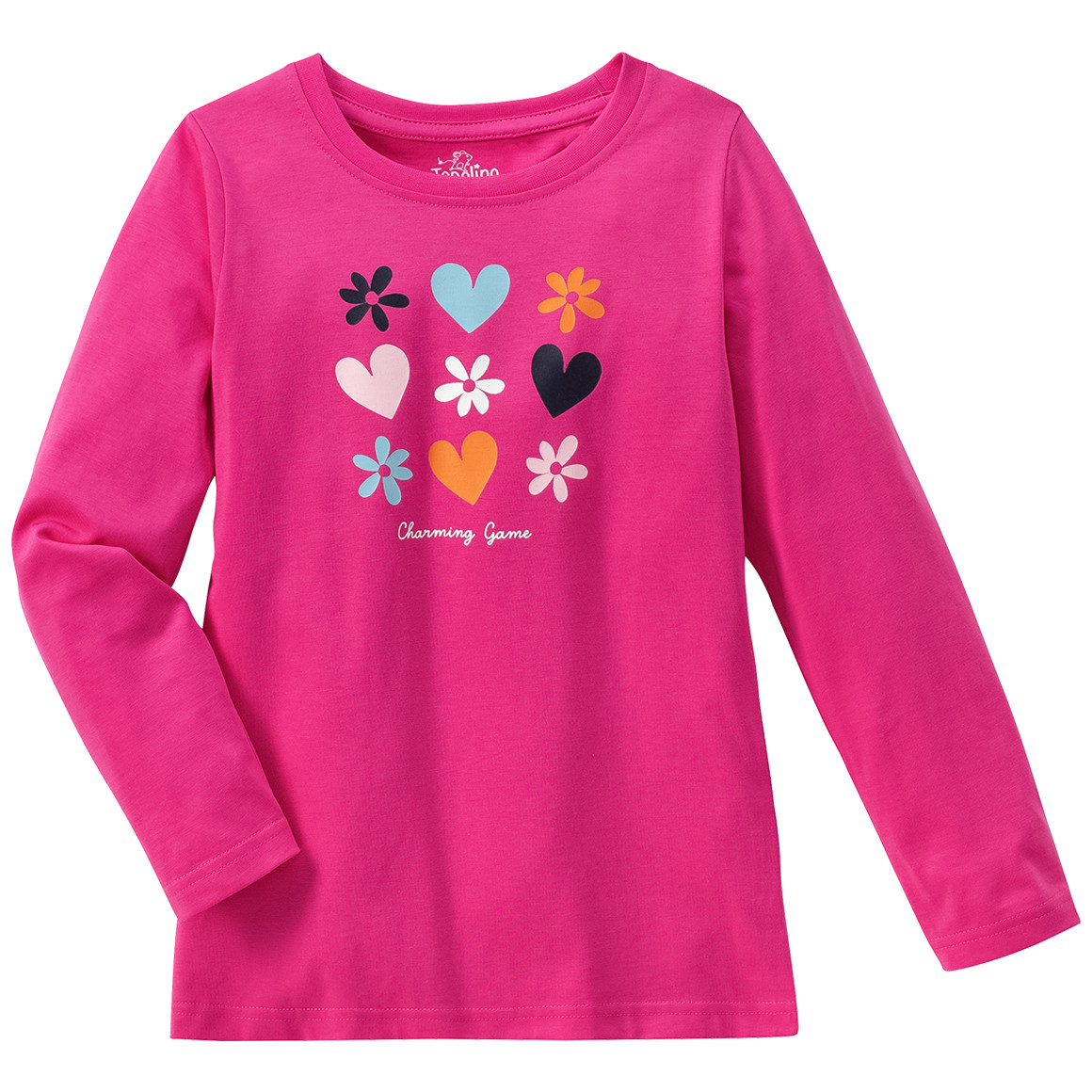 Mädchen Langarmshirt mit buntem Print