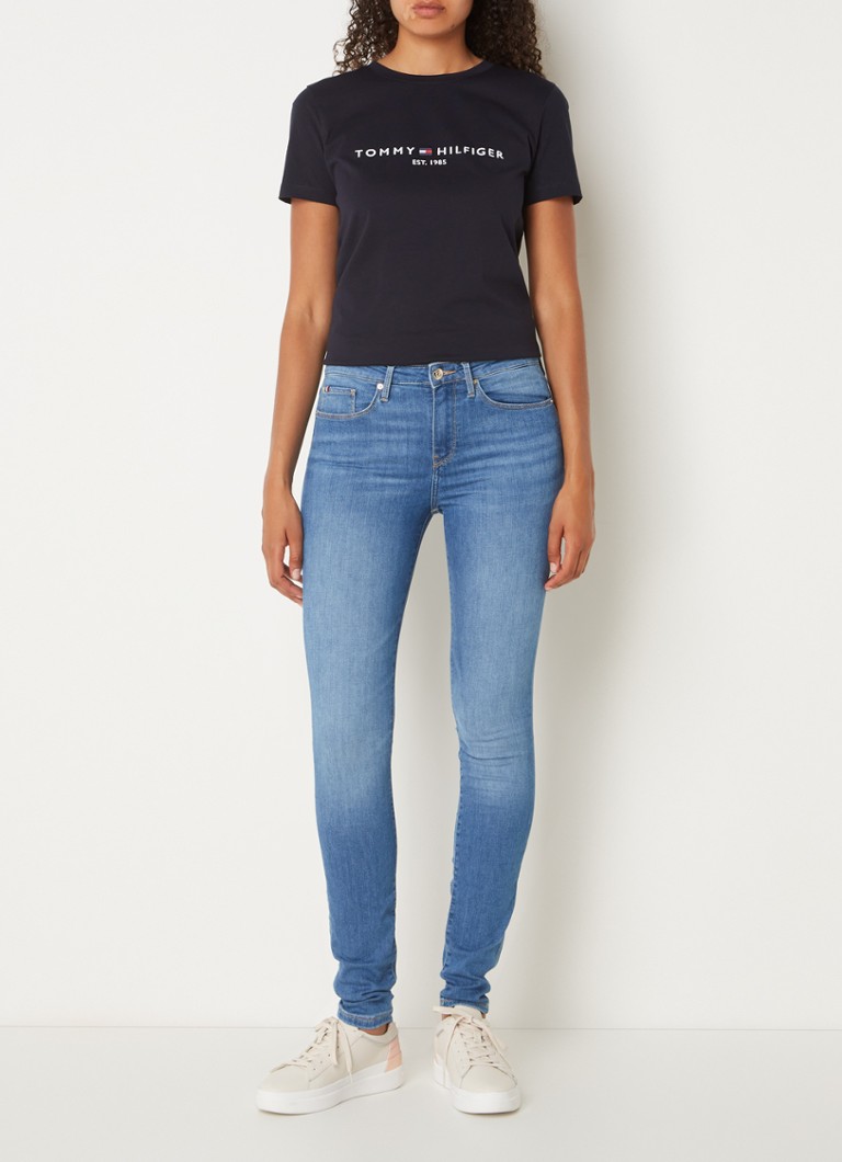 Tommy Hilfiger T-shirt with logo embroidery and round neck