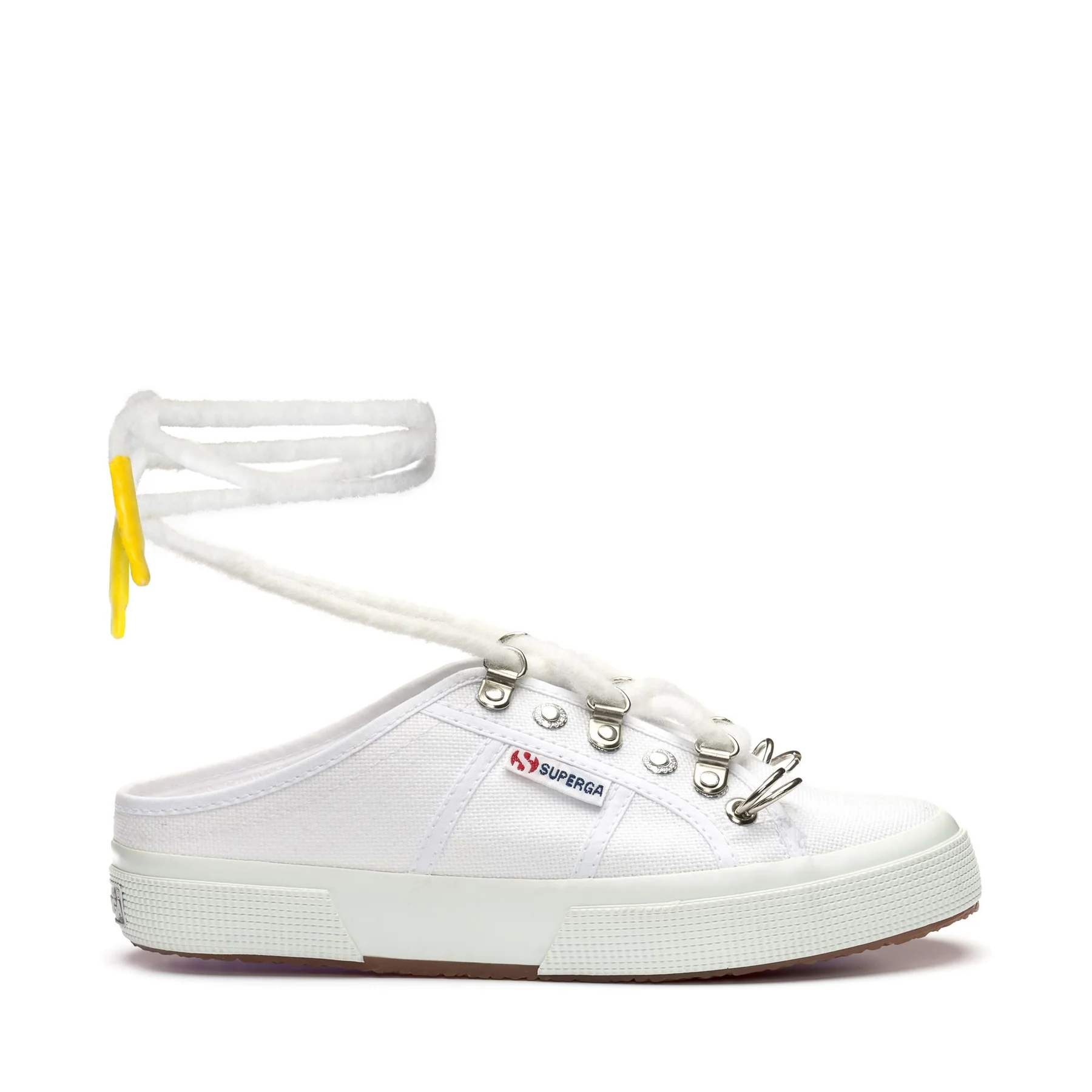 2402 MULE-WHITE-METALLIC CHAIN