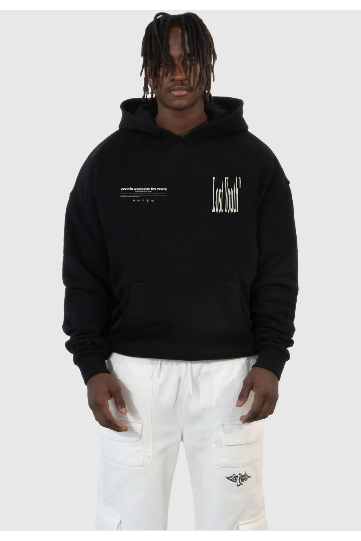 Lost Youth  Sweatshirt - Schwarz - Oversized