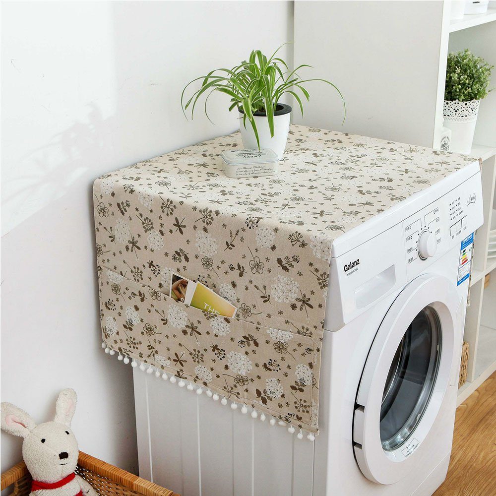 FELIXLEO Wäschespinne-Schutzhülle Waschmaschinen Staubschutz,Multifunktionale 130 × 55 cm 2 Stück