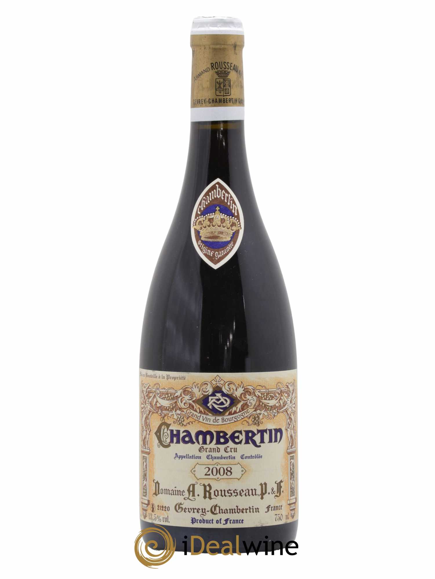 Chambertin Grand Cru Armand Rousseau (Domaine)  2008 - Lot de 1 Bouteille