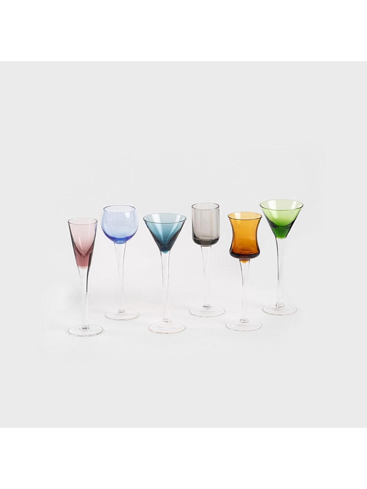 Homla 6er-Set: Vodkagläser ''Samber'' in Bunt günstig kaufen onesize