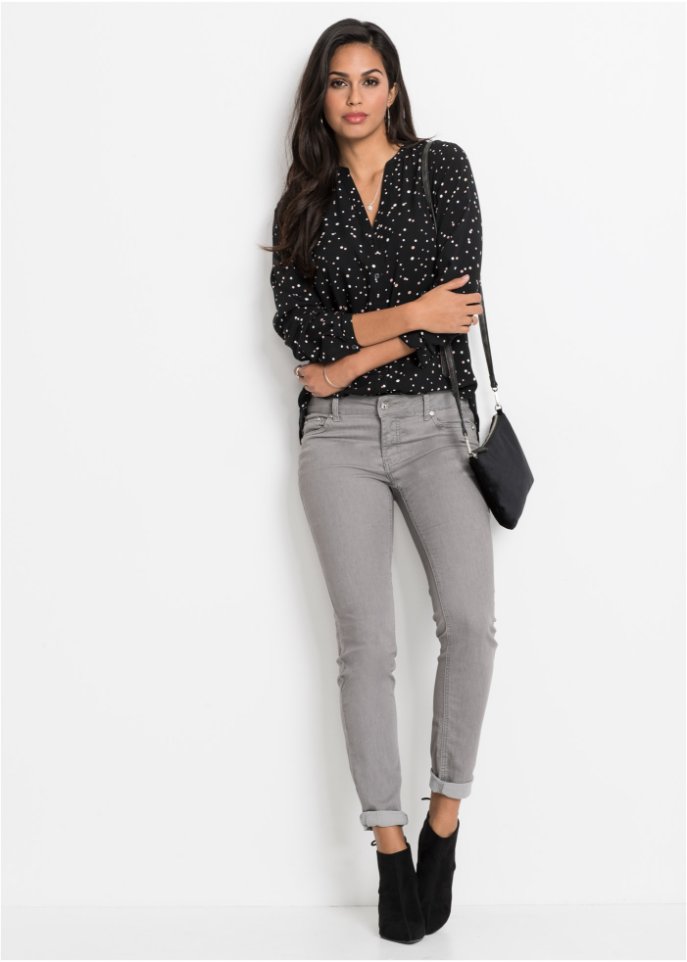 Bluse mit Pünktchen
