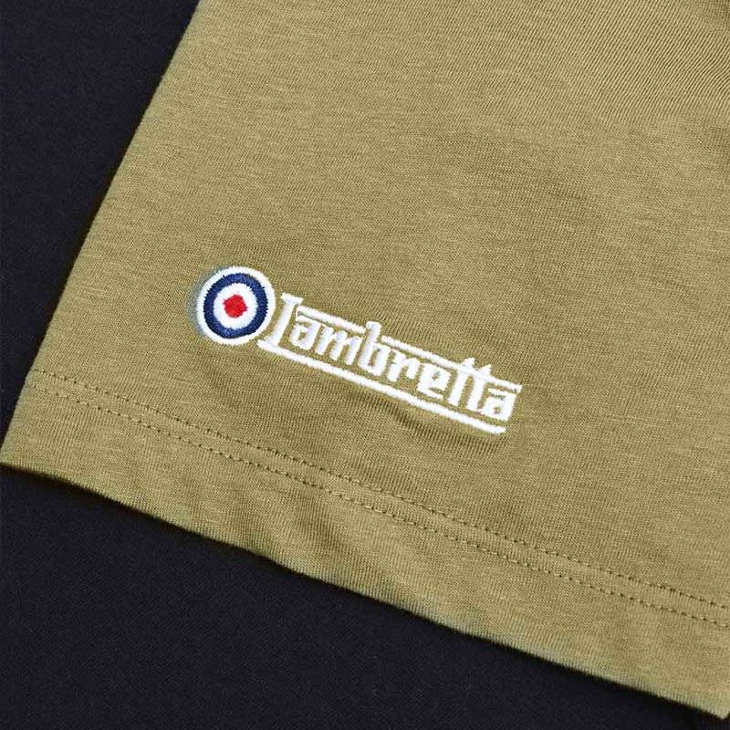 Lambretta Panel Herren T-Shirt SS1083-K/BL/WHITE