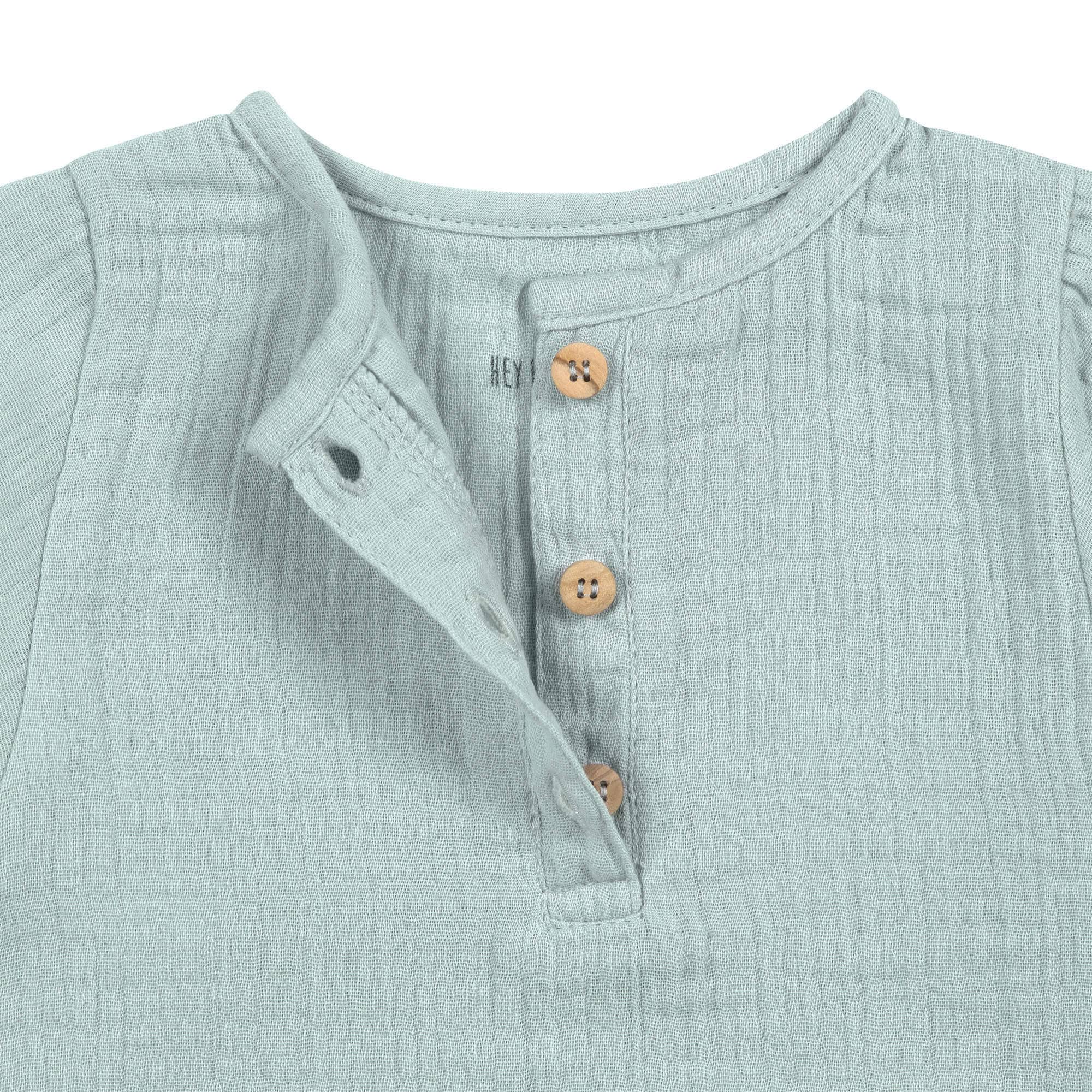 Musselin Langarmshirt - Bio Baumwolle, Silbergrau