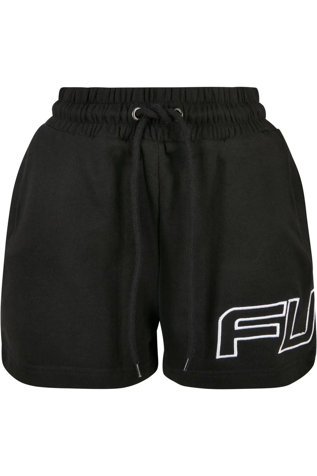 FUBU  Damen FW222-018-2, Corporate Sweat Shorts schwarz