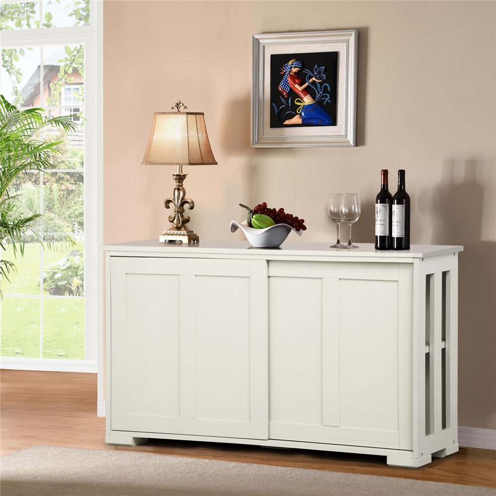 Yaheetech Kommode, Sideboard mit Schiebetüren