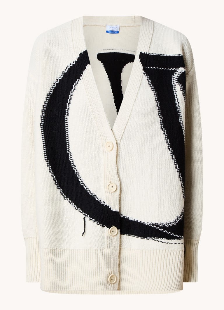 Off-White Coarse wool vest with logo