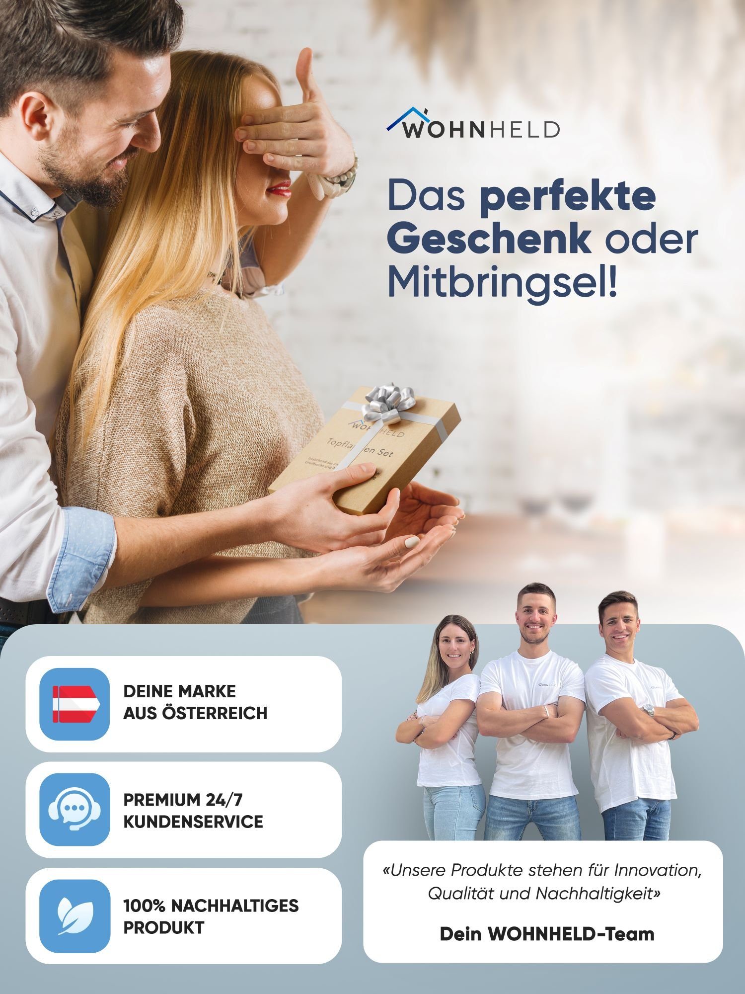 Wohnheld Topflappen WOHNHELD® Topflappen & Ofenhandschuhe 2er Set hitzebeständig 250° C, (Rund, bestehend aus 2x Ofenhandschuh), hitzebeständig, perfekter Schutz