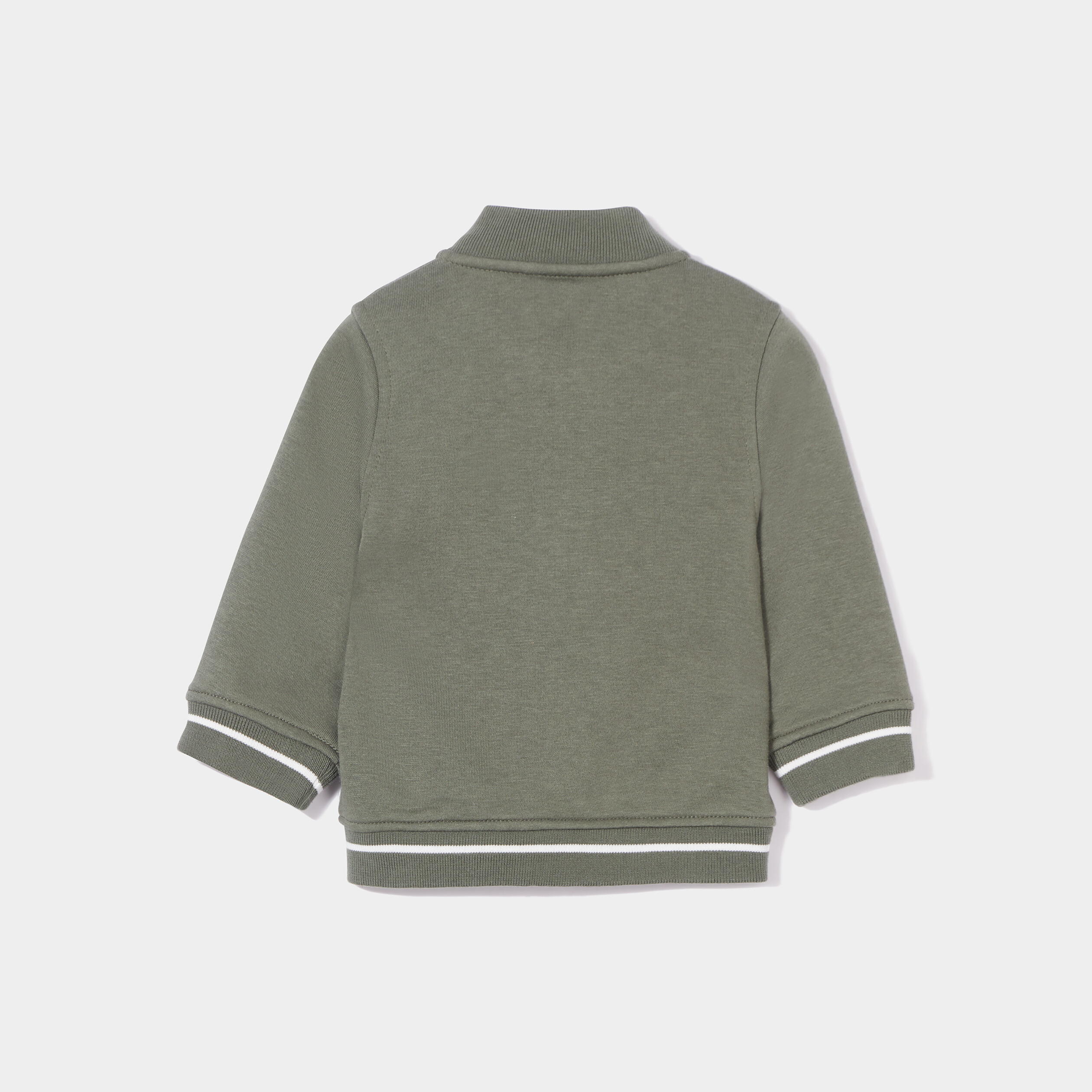 Ensemble 2 pièces t-shirt et gilet teddy vert kaki bébé garçon | La Halle