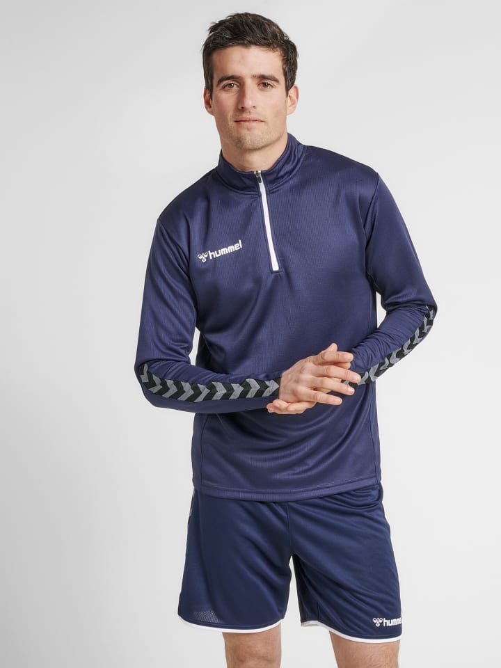 Hummel Hummel Halbreißverschluss Sweatshirt Hmlauthentic Herren in MARINE günstig kaufen