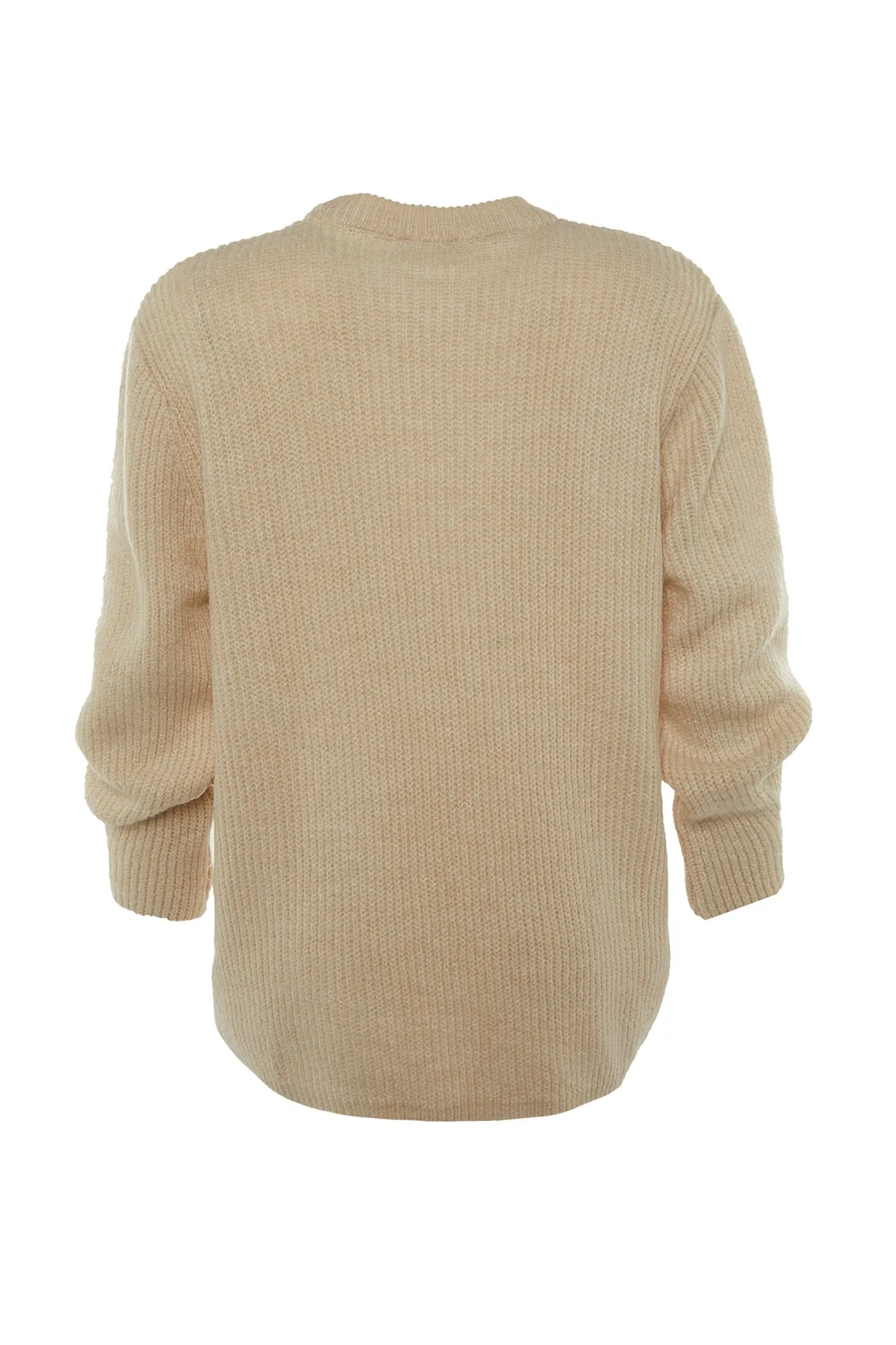 Trendyol Collection  Stone Wide Fit Basic-Strickpullover mit weicher Textur TWOAW20FV0142
