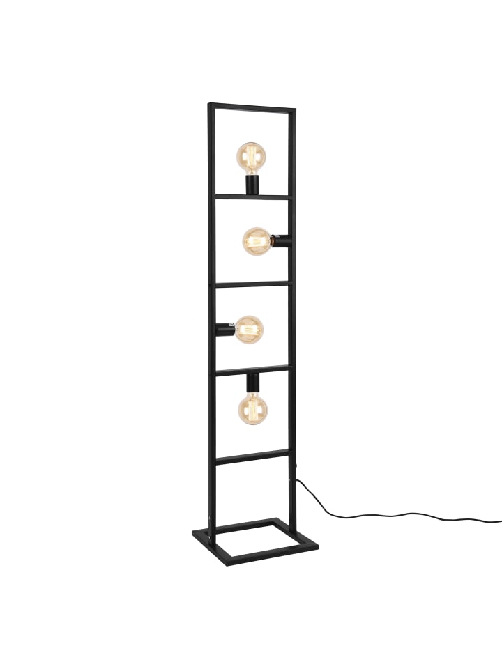 lux.pro Stehleuchten Plauen in Schwarz (H)142.5cm (B)31cm (T)31cm günstig kaufen onesize