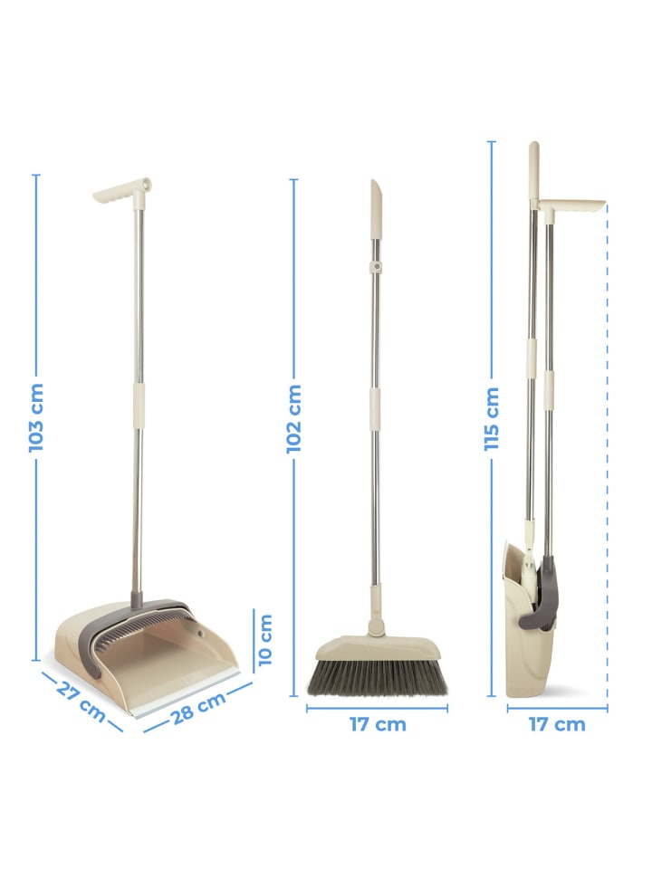 Maximex 180° drehbare Eck-Kehrgarnitur Mod. Flexi, 180° drehbare Eck-Kehrgarnitur in Grau günstig kaufen onesize