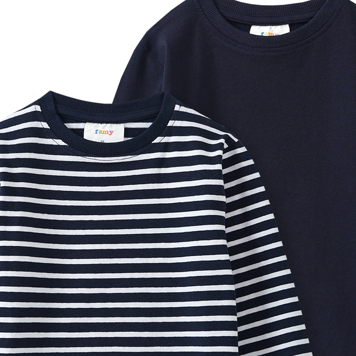 2 Jungen Langarmshirts im Set
