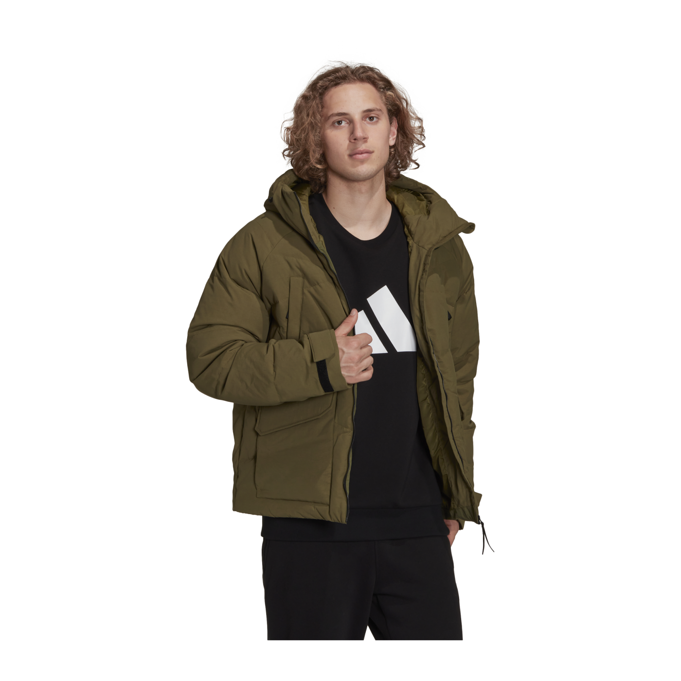 adidas Big Baffle Winterjacke Grün