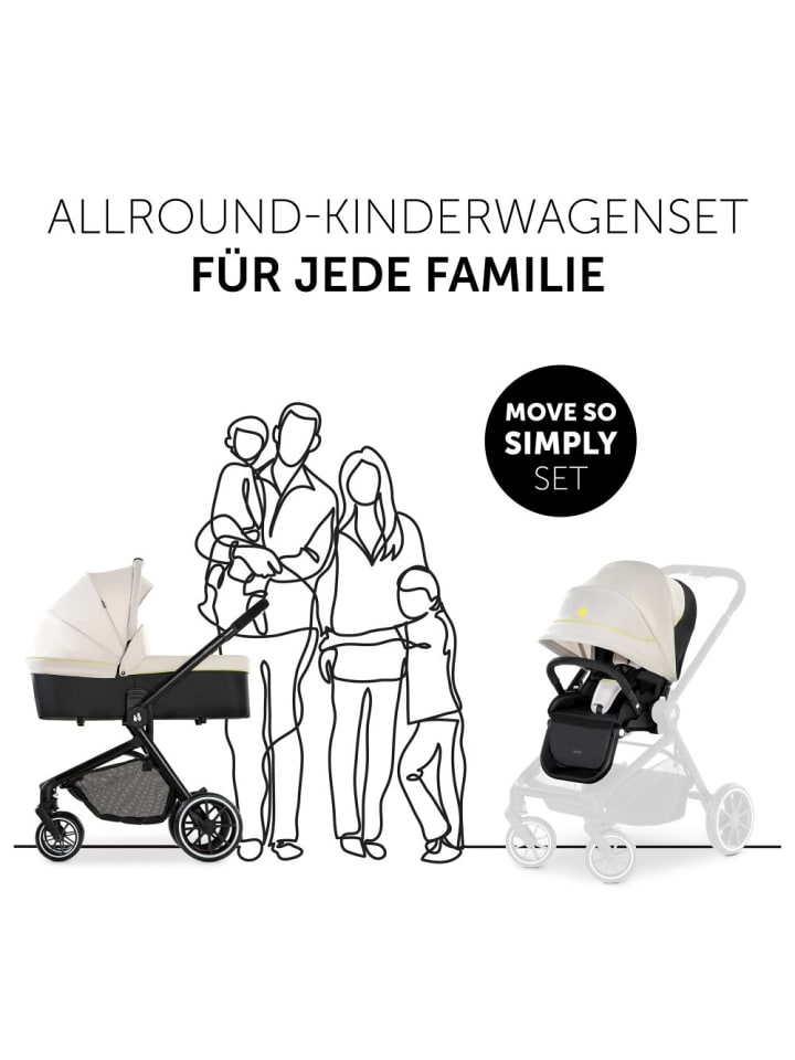 Hauck Kombi-Kinderwagen Move so Simply Set inkl. Babywanne günstig kaufen onesize