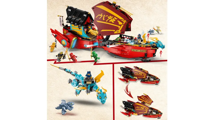 LEGO NINJAGO 71797 Ninja-Flugsegler im Wettlauf mit der Zeit