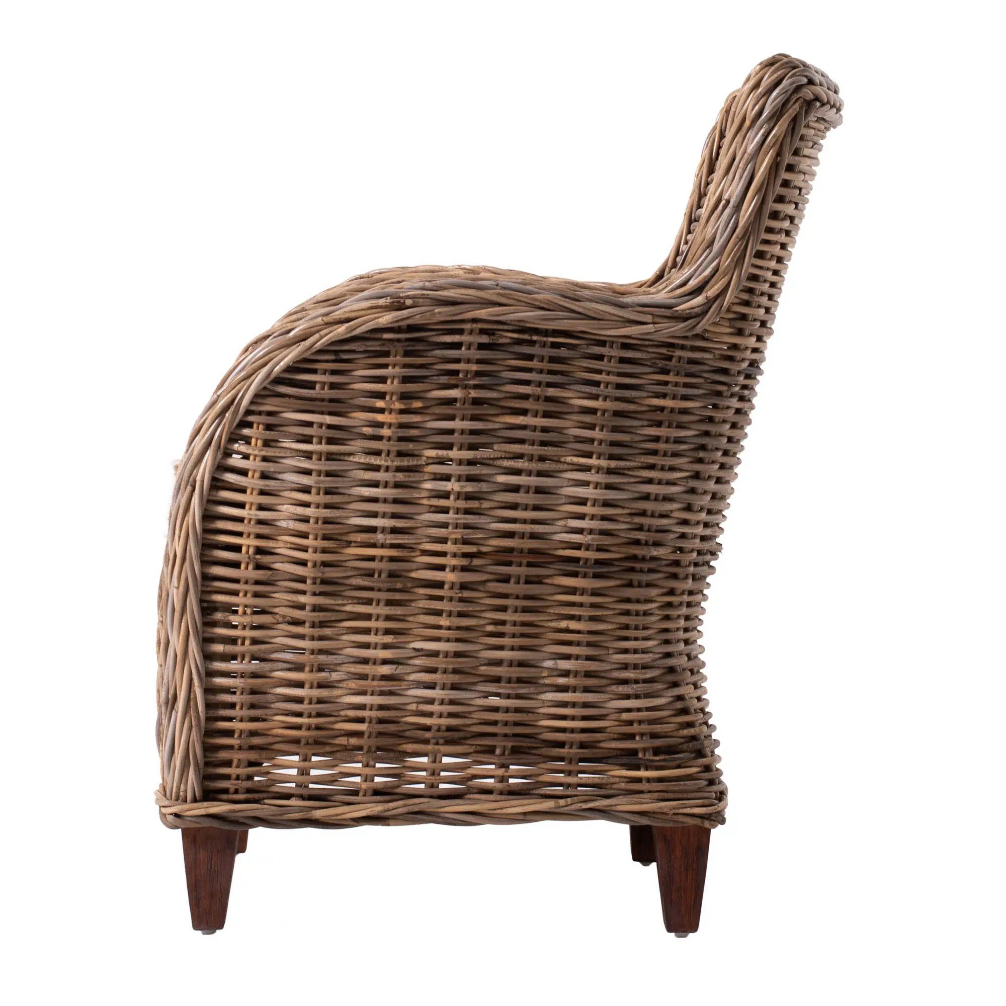 Novasolo Rattanstuhl Wickerworks (2er-Set Stühle, 2 St), Standard Rückenlehne, Baron, Baron Stuhl (2er-Set)