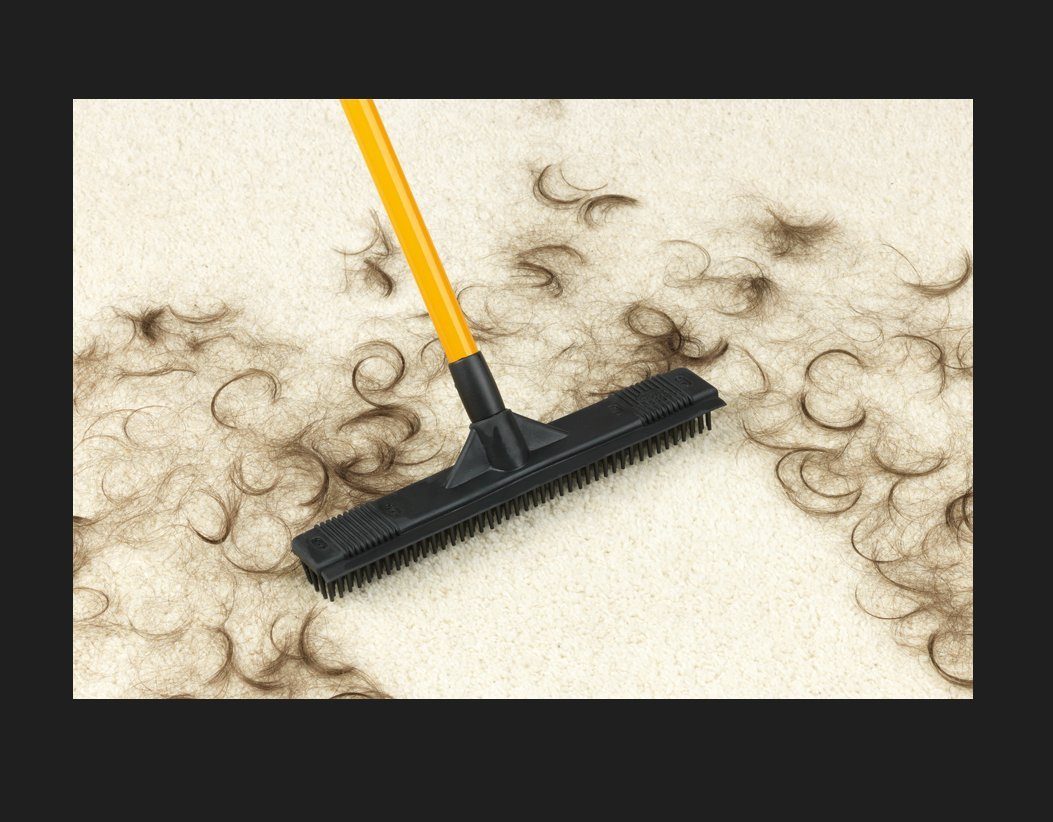 CLEANmaxx Wischmopp, Staubbesen, Wunderbesen, Friseur Besen, Haare, Tierhaare, Tier, Gummi, leichte Reinigung, für innen & außen.