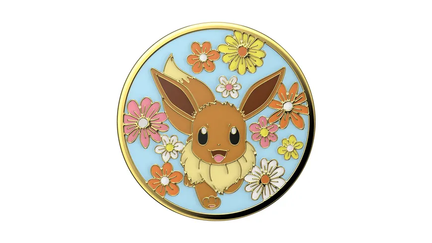 PopGrip - ausziehbarer Handy-Griff Handyhalter - Pokémon Enamel Floral Eevee