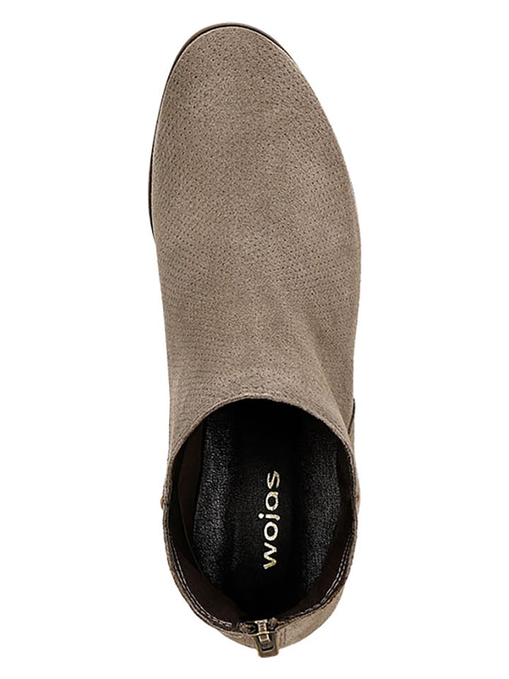 Wojas Leder-Ankle-Boots in Beige günstig kaufen