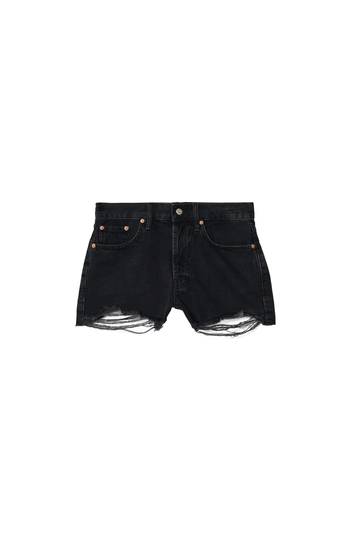 MANGO  Shorts - Schwarz - Mittlerer Bund