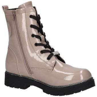 Barbarella Schnür Boots in beige