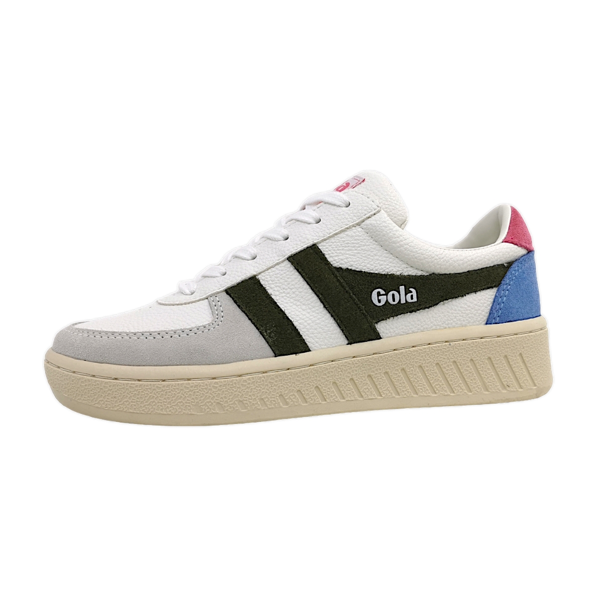 Gola Grandslam Trident CLA415AE Weiß White/Khaki/Pink