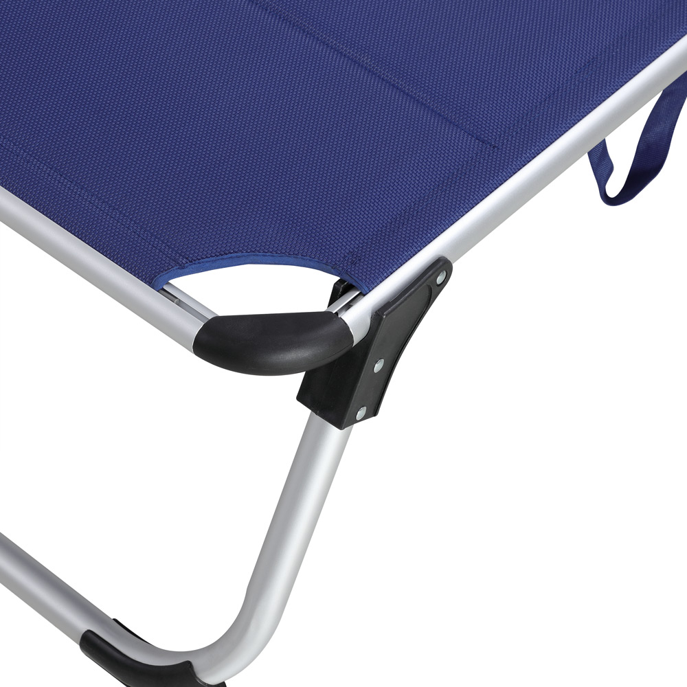 Casaria Sonnenliege Bari Blau 210x60x81cm