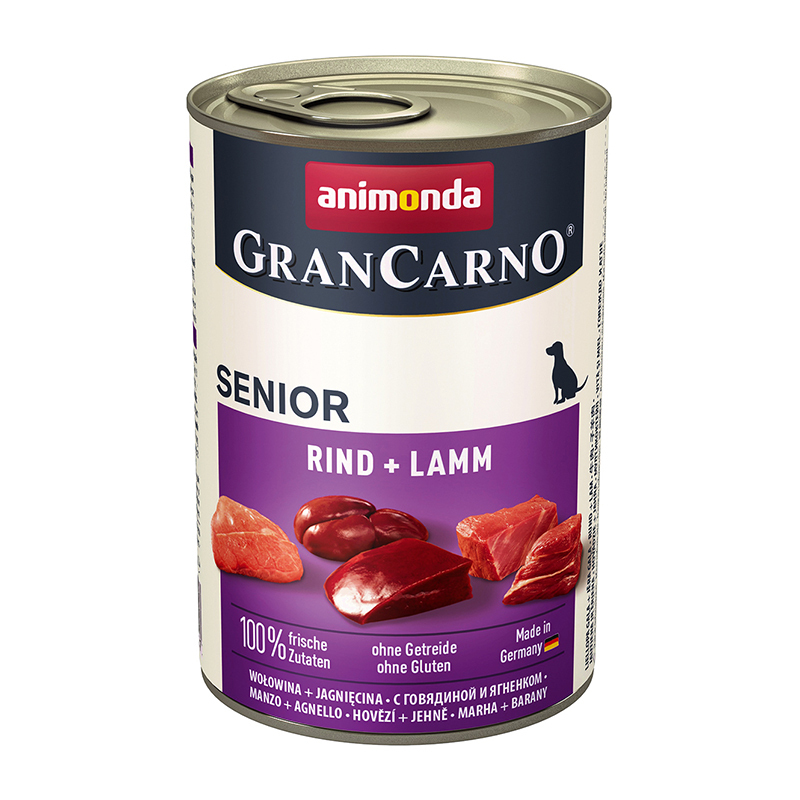 Animonda Hundenassfutter Animonda GranCarno Original Senior Rind & Lamm 24x400 g