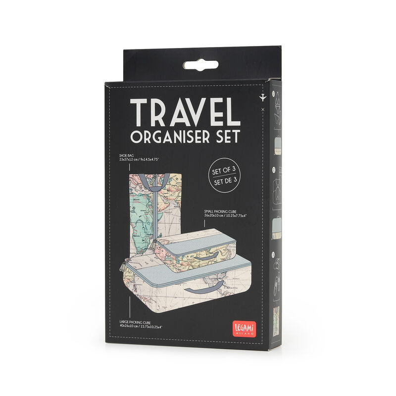 3 bolsas de viaje en un set - Organizador de viaje