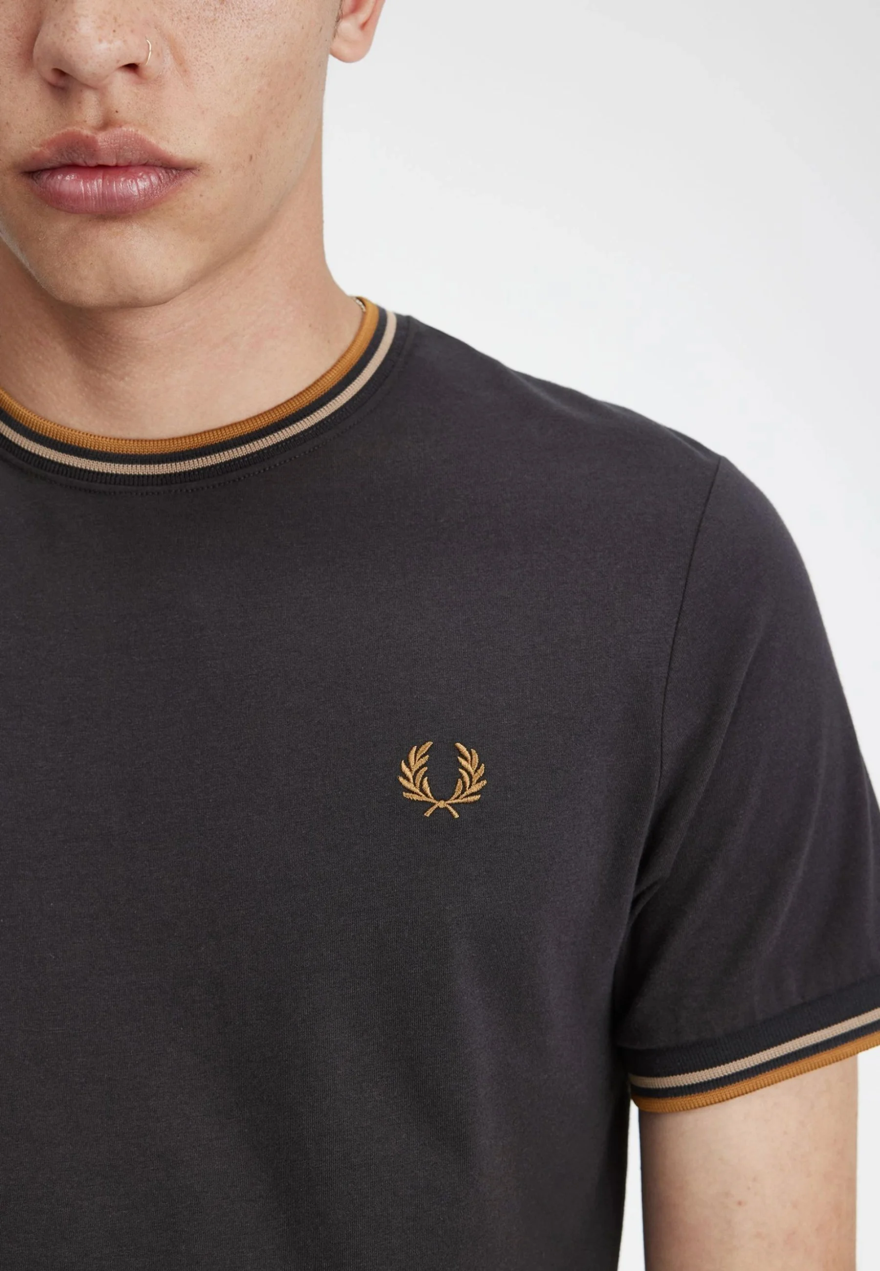 Fred Perry TWIN TIPPED - Camiseta básica
