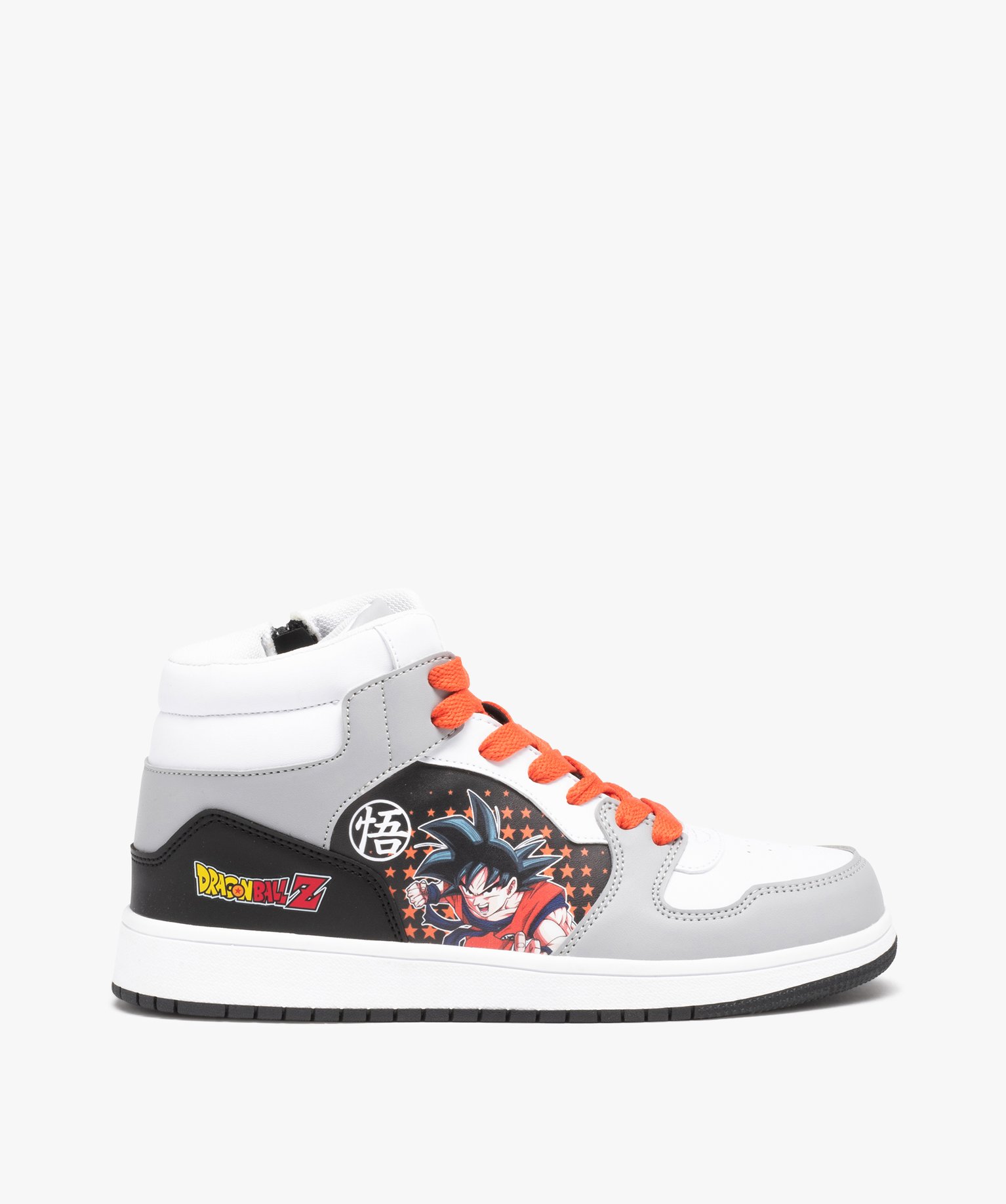Baskets Garçon mid-cut à lacets et à zip - Dragon Ball Z gris | GEMO