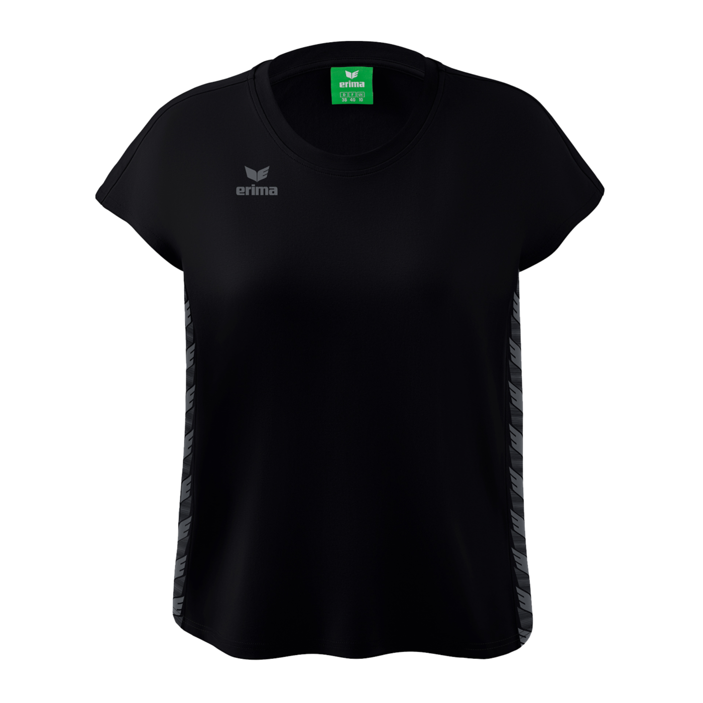 Erima Team Essential T-Shirt Damen Schwarz Grau