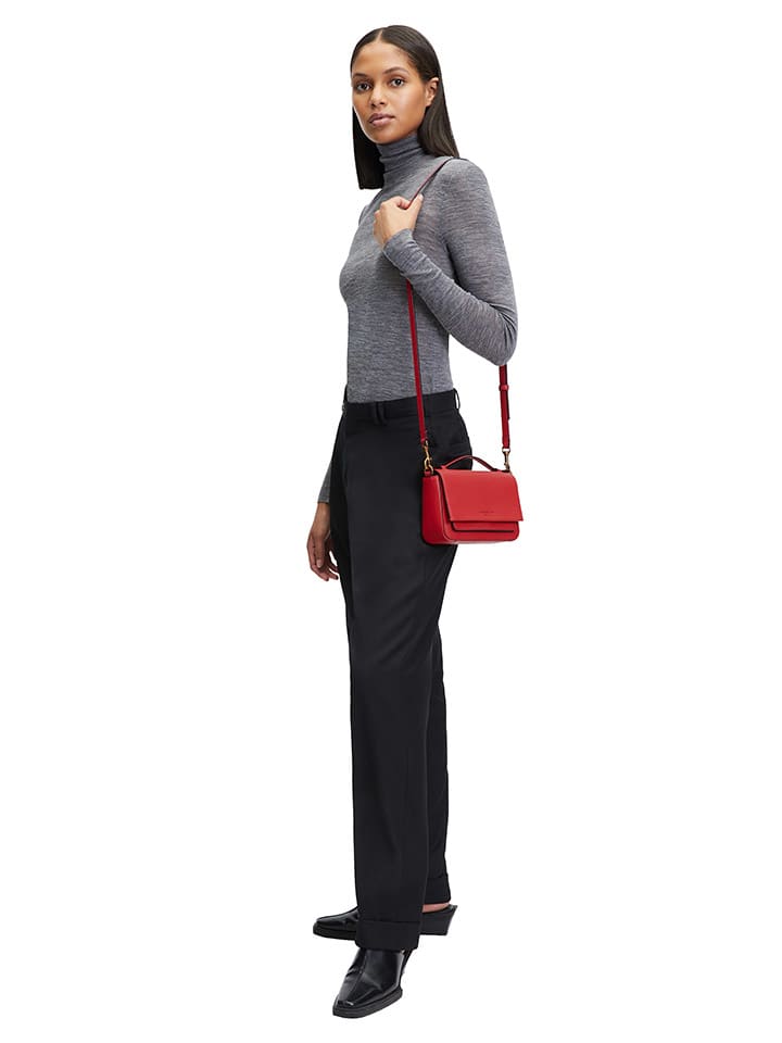 LIEBESKIND BERLIN Leder-Umhängetasche in Rot - (B)19 x (H)13 x (T)6 cm günstig kaufen onesize