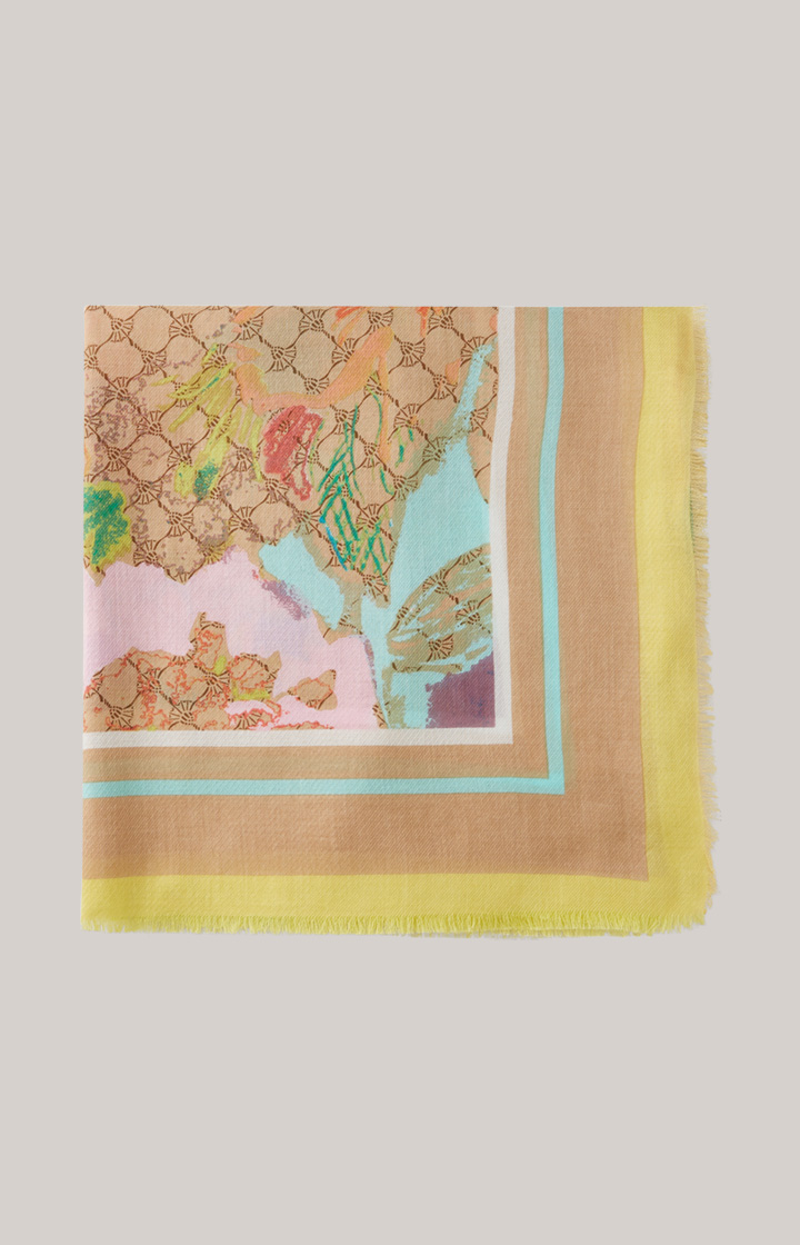 Tuch in Beige gemustert