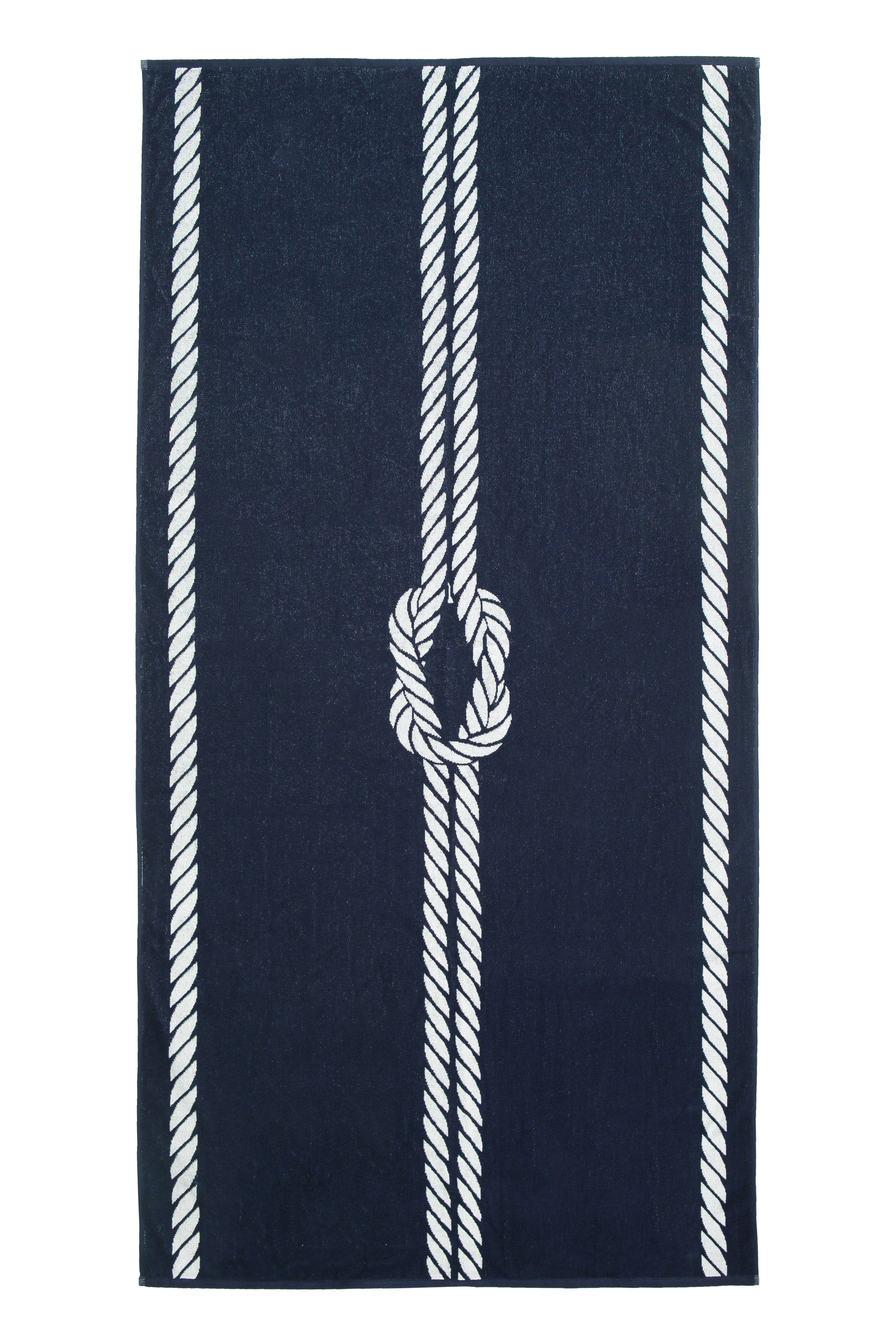 ZOLLNER Strandtuch, Glattvelours (1-St), 100 x 200 cm, 100% Baumwolle, vom Hotelwäschespezialisten