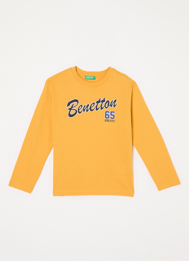 Benetton košulja dugih rukava s printom logotipa