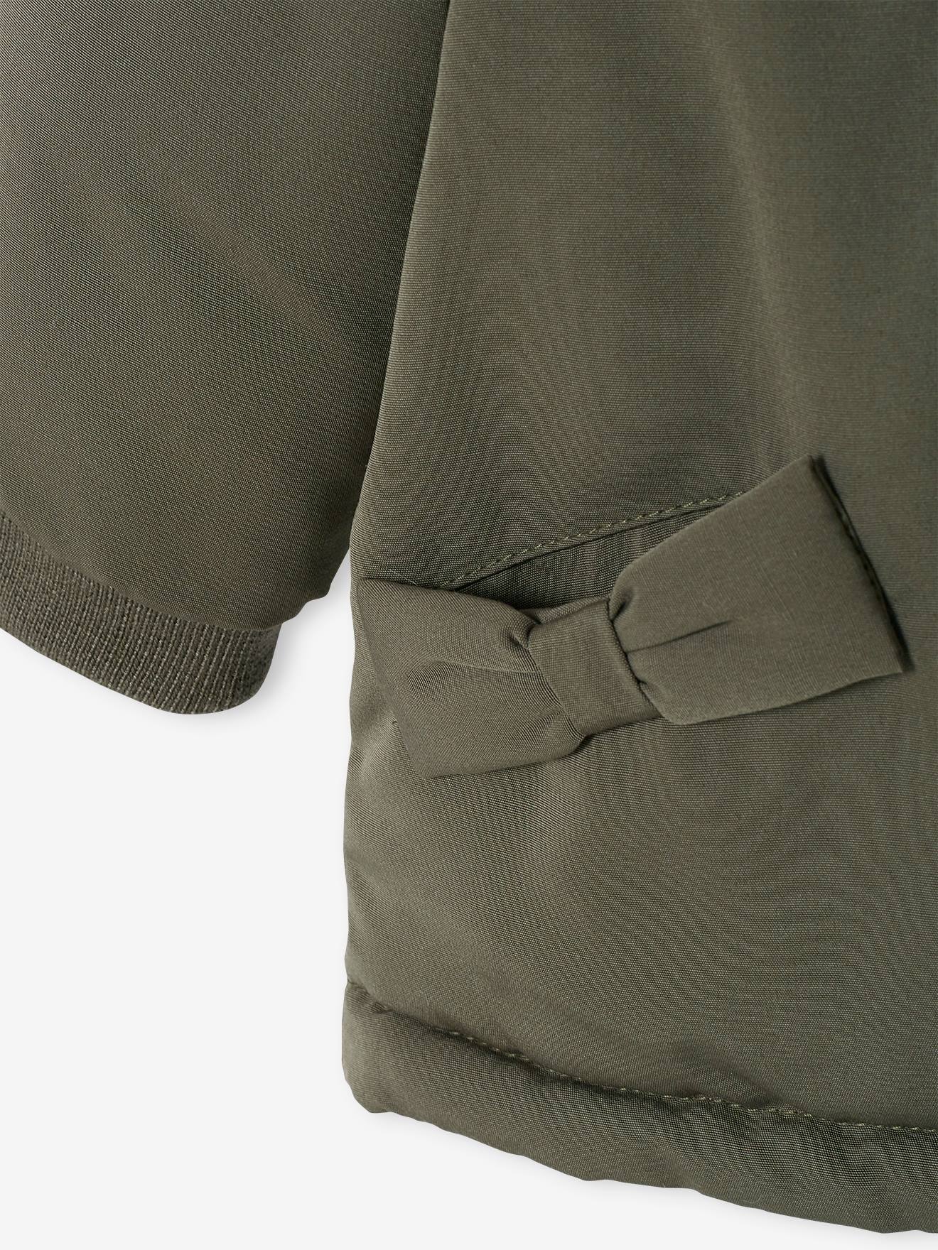 Parka réversible bébé kaki