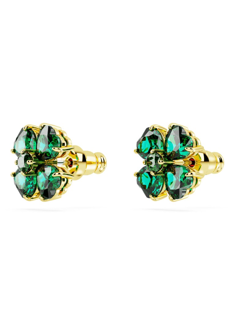 Swarovski Idyllia gold-plated stud earrings