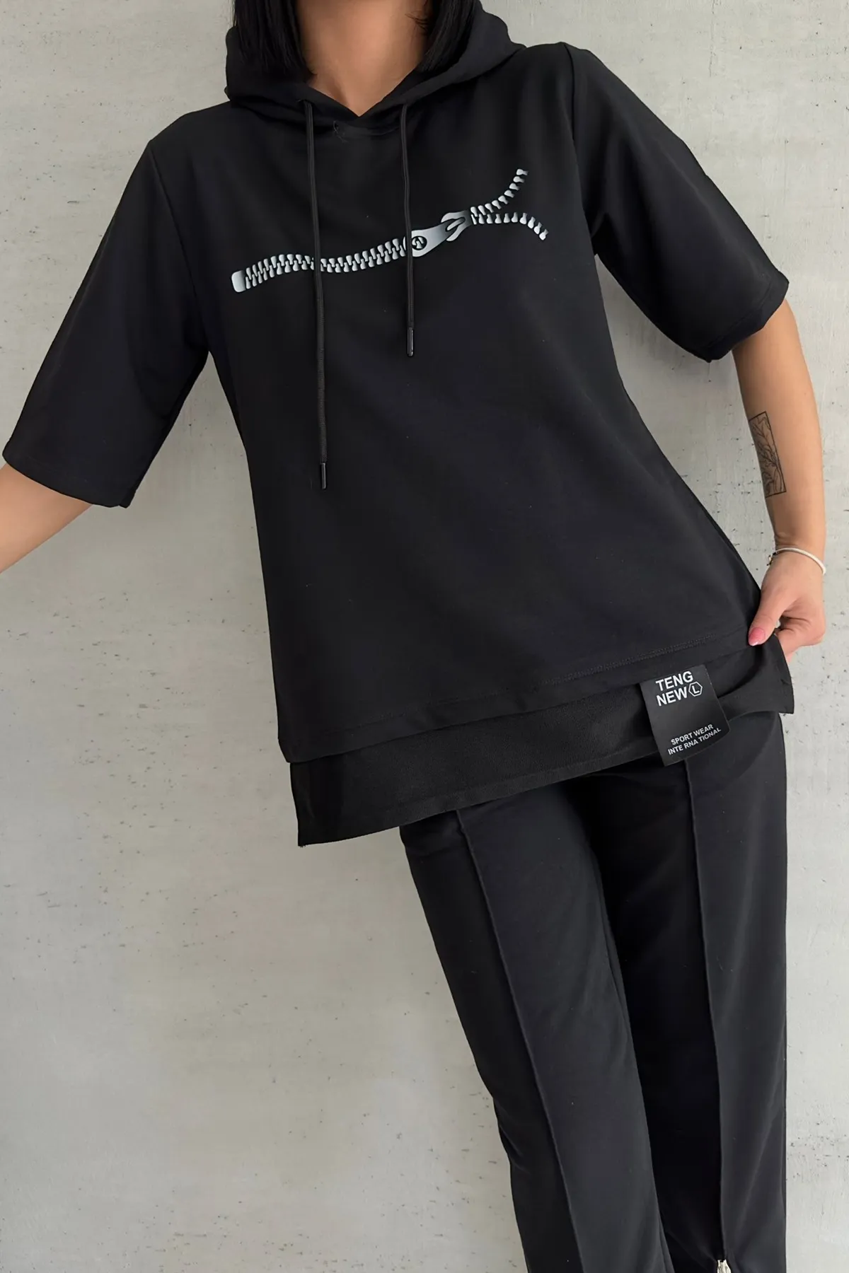 bayansepeti  Trainingsanzug - Schwarz - Regular Fit
