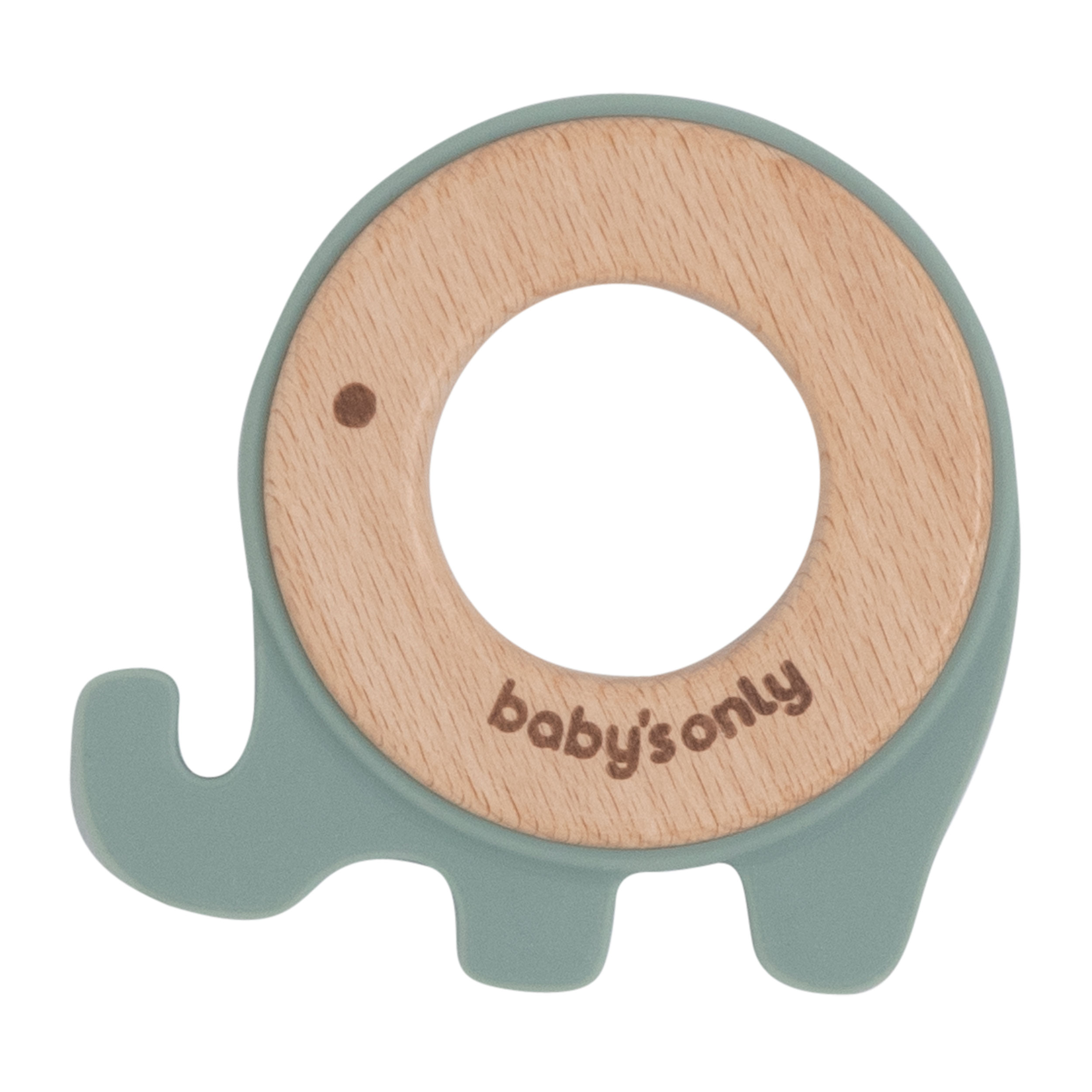Baby's OnlyBeißring-Elefant hellgrün